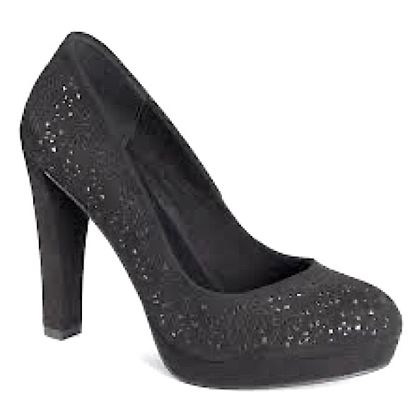 Juicy Couture Shoes - Juicy Couture Marcy metallic underlay high heels with a cutout design